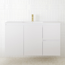 Jane Express 1200mm Polar White Single Vanity with Basin